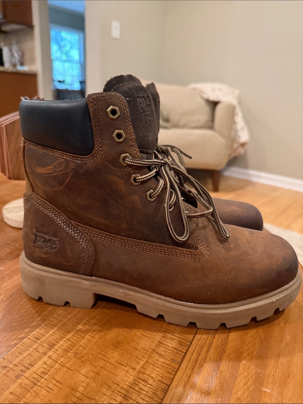 Timberland PRO Brown and Black Lace-Up Work Boots